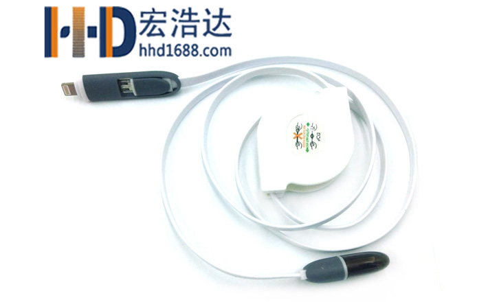 數(shù)據(jù)線工廠的這種數(shù)據(jù)線一根就可以兼容蘋(píng)果和安卓?jī)煞N手機(jī)