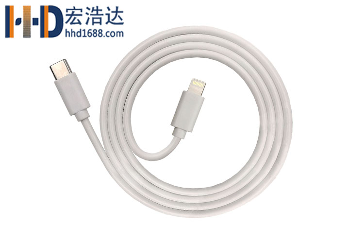 宏浩達(dá)數(shù)據(jù)線工廠lightning to type-c數(shù)據(jù)線雙面插快充蘋果充電線